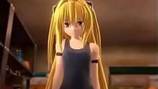 ecchi sexy R 18 MMD Sexy Ecchi Konjiki no Yami Golden Darkness Riding To Love Ru porn video